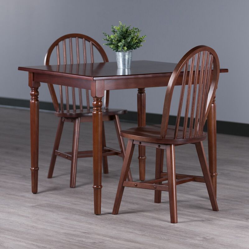 Winsome Wood Mornay Dining Set, Walnut