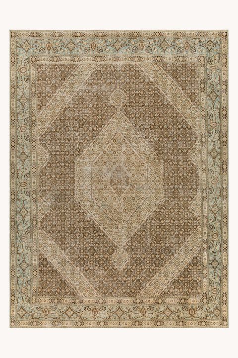 District Loom Vintage Persian Tabriz area rug-Keene