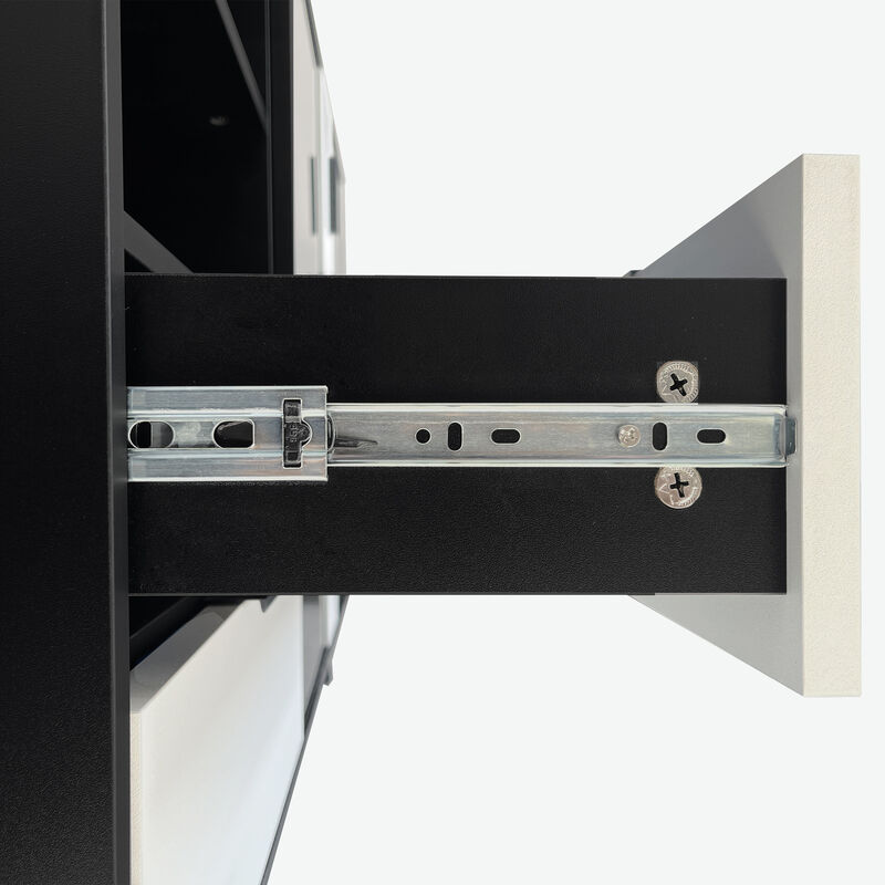 Merax  Two-door Storage Cabinet with Metal Handles