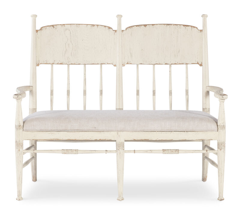 Americana White Dining Bench