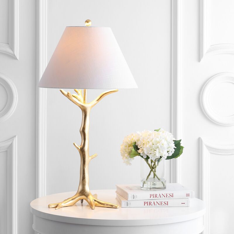 Galen 33.5" Resin LED Table Lamp, Gold