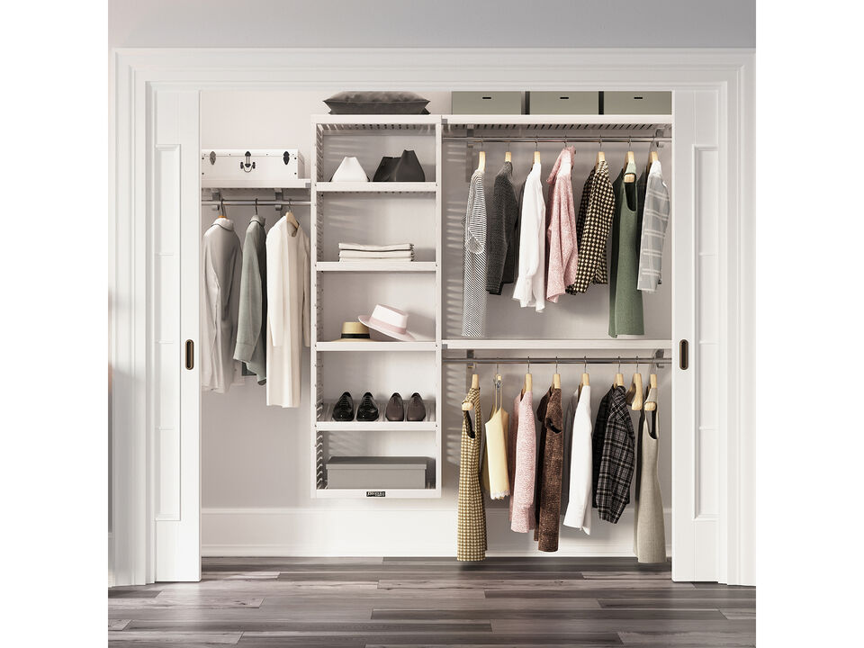 Solid Wood Reach-In Closet Organizer