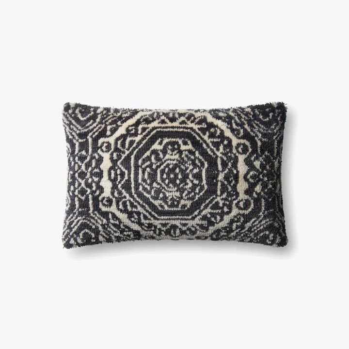 P0578 Black/White 13"x21" Down Pillow