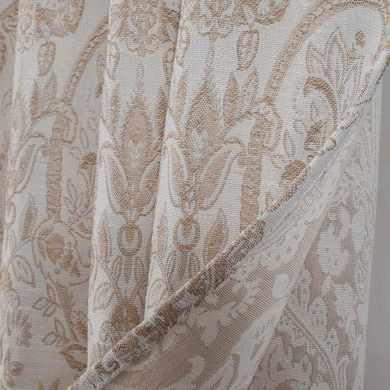 RT Designers Collection Bridgeport Jacquard High Quality Light Filtering Grommet Curtain Panel