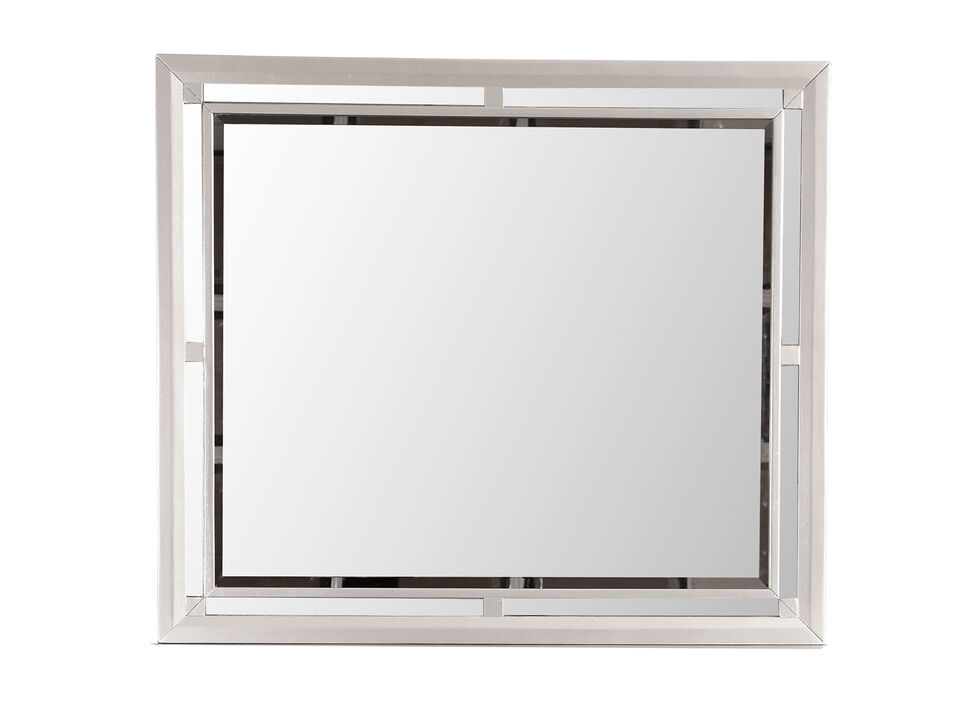 Alana 36 in. x 42 in. Modern Rectangle Framed Dresser Mirror