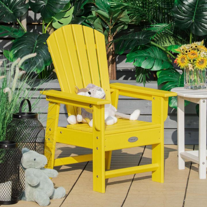 Hivvago Patio Kids' Adirondack Chair with Ergonomic Backrest