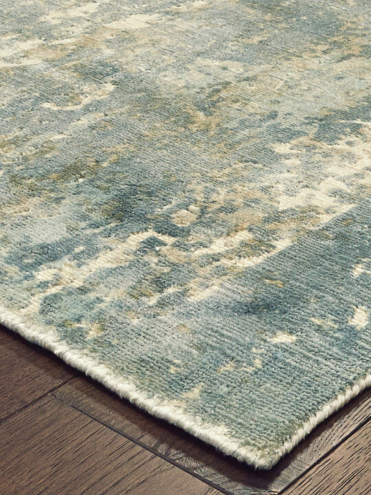 Formations 10' x 14' Blue Rug