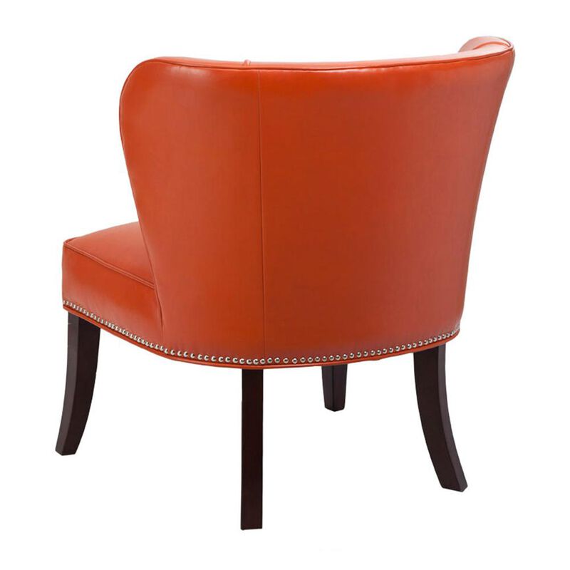 Belen Kox Contemporary Tangerine Armless Accent Chair, Belen Kox
