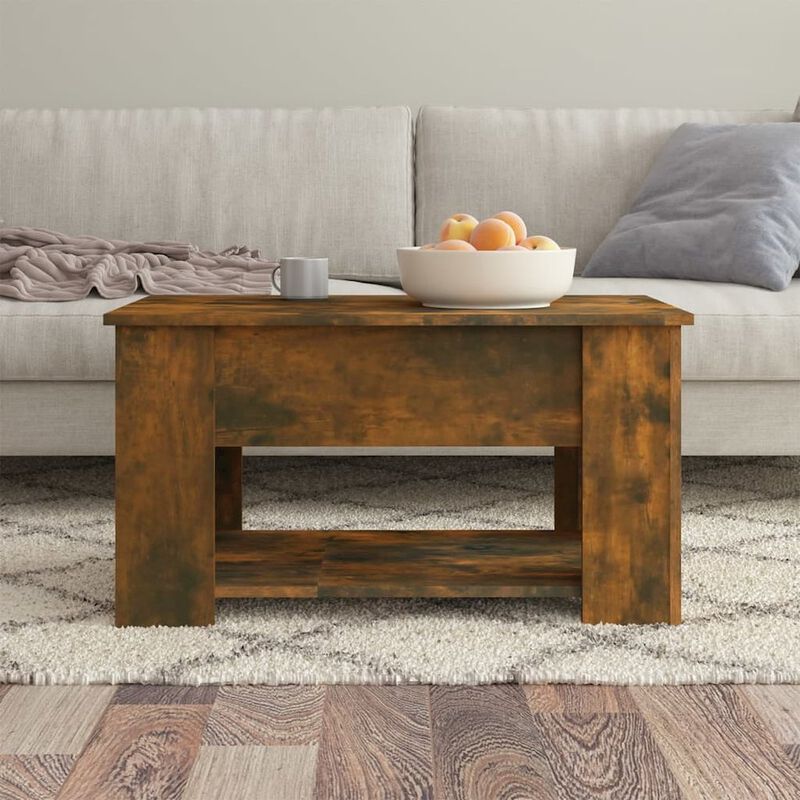 Coffee Table Smoked Oak 31.1"x19.3"x16.1" Engineered Wood