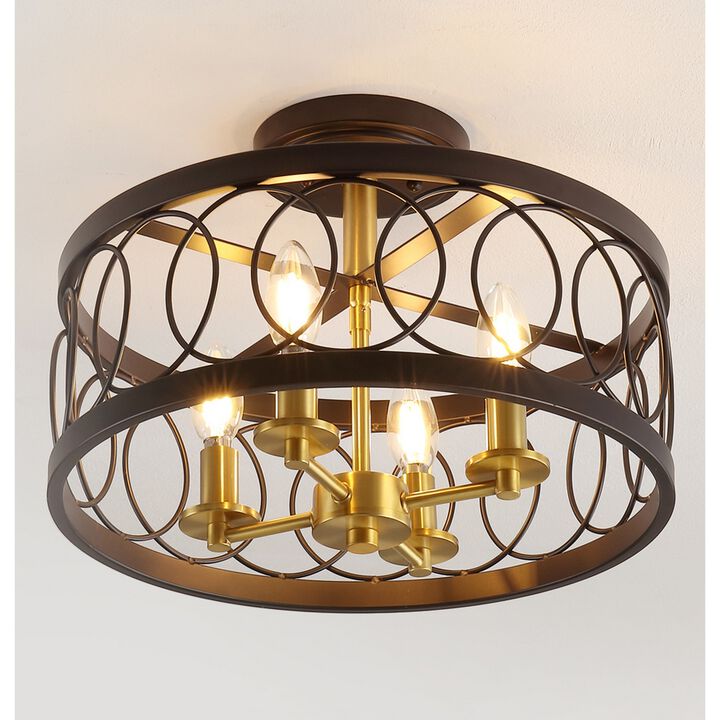 Sylvain Metal LED Semi-Flush Mount