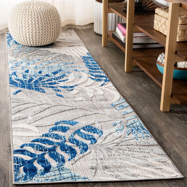 Tropics Palm Leaves Indoor/Outdoor Area Rug