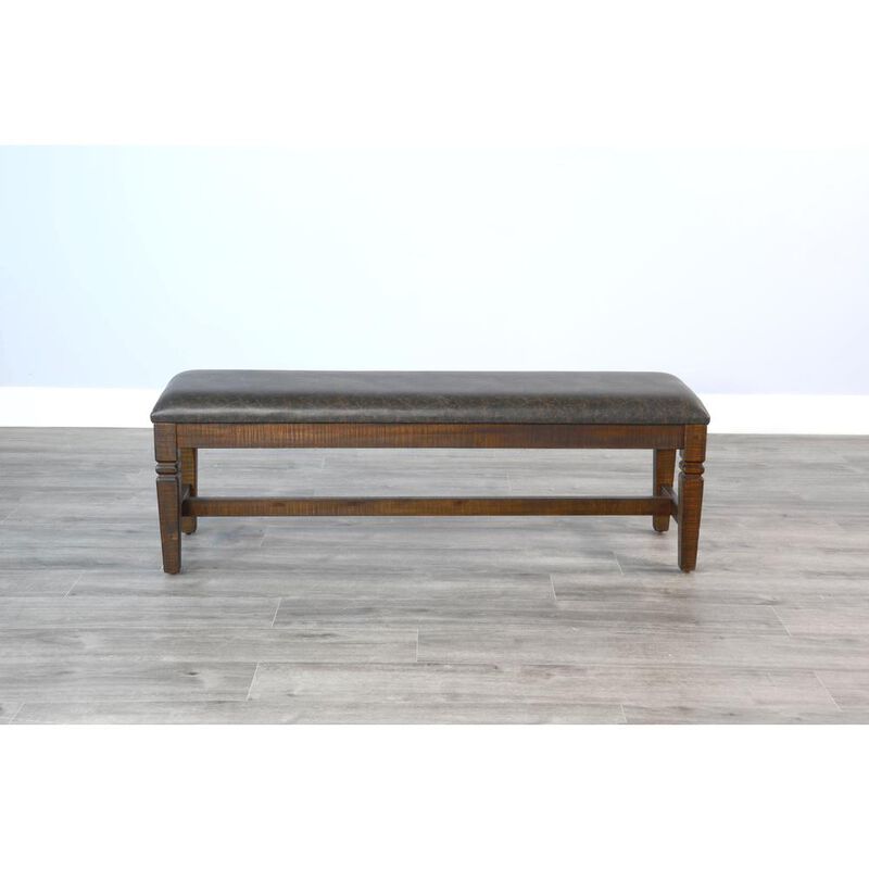 Sunny Designs Homestead Bench, Cushion Seat