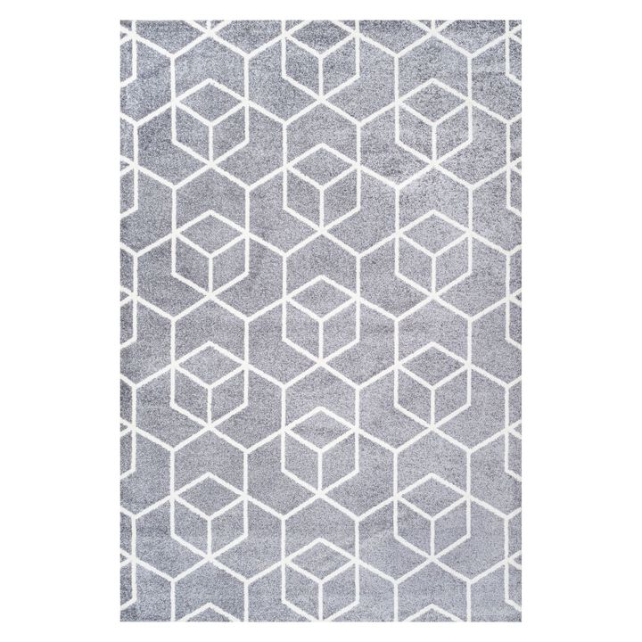 Tumbling Blocks Modern Geometric Area Rug