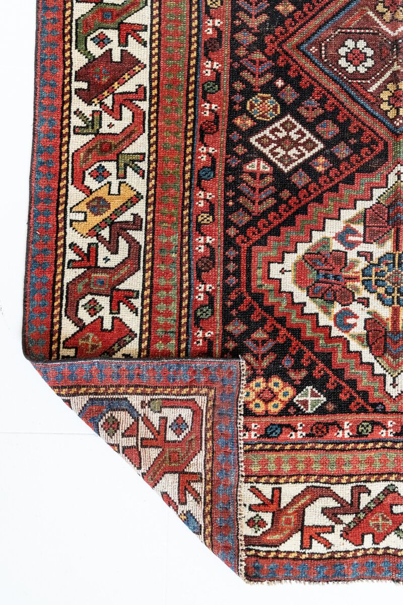 District Loom Antique Caucasian wide runner rug-Morris