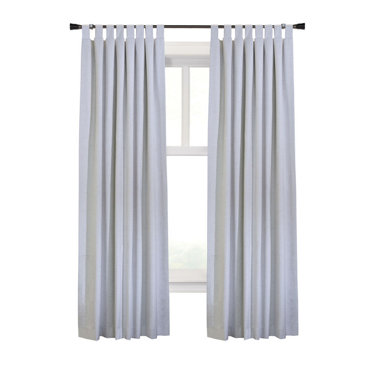 Commonwealth Ventura Tab Top Curtain Panel Pair Window Dressing each - 78x84", White