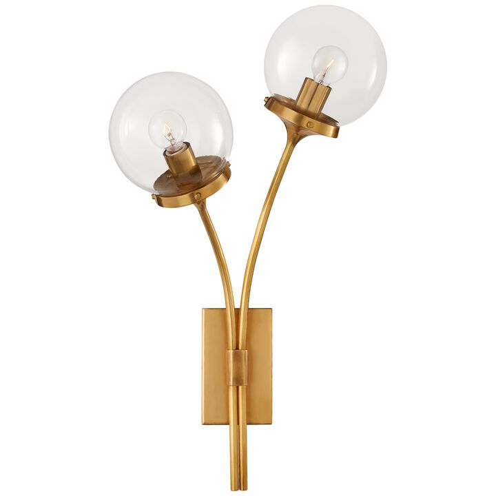 Prescott Brass Left Sconce