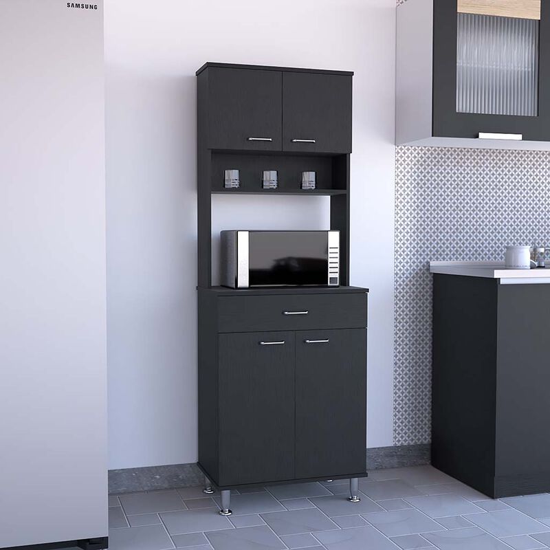 Pantry Piacenza, Kitchen, Black