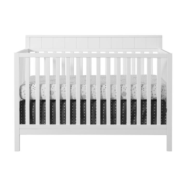 Oxford Baby Logan 4 In 1 Convertible Crib Snow White