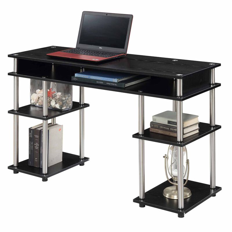 Convenience Concepts Designs2Go No Tools Student Desk with Shelves