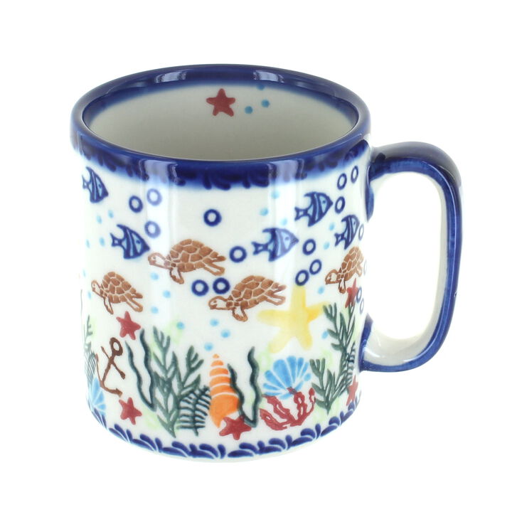 Blue Rose Polish Pottery Atlantis Coffee Mug