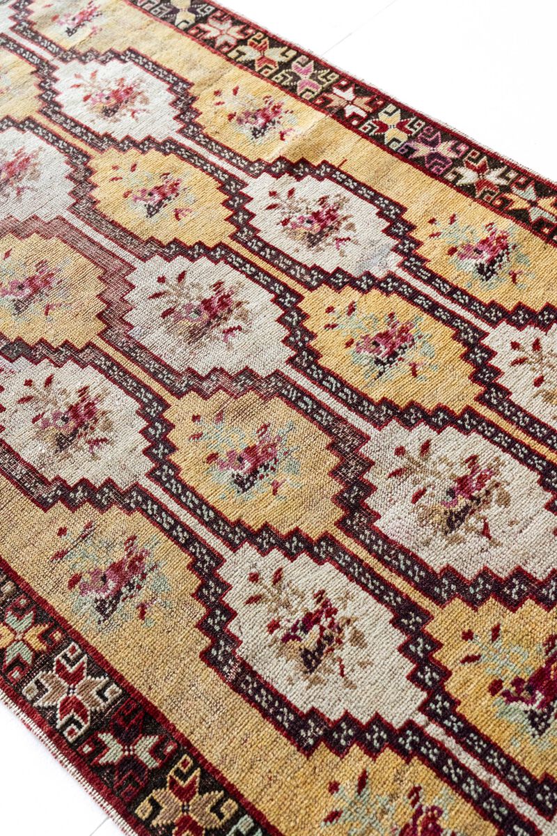 District Loom Vintage Turkish Mucur runner rug-Salish