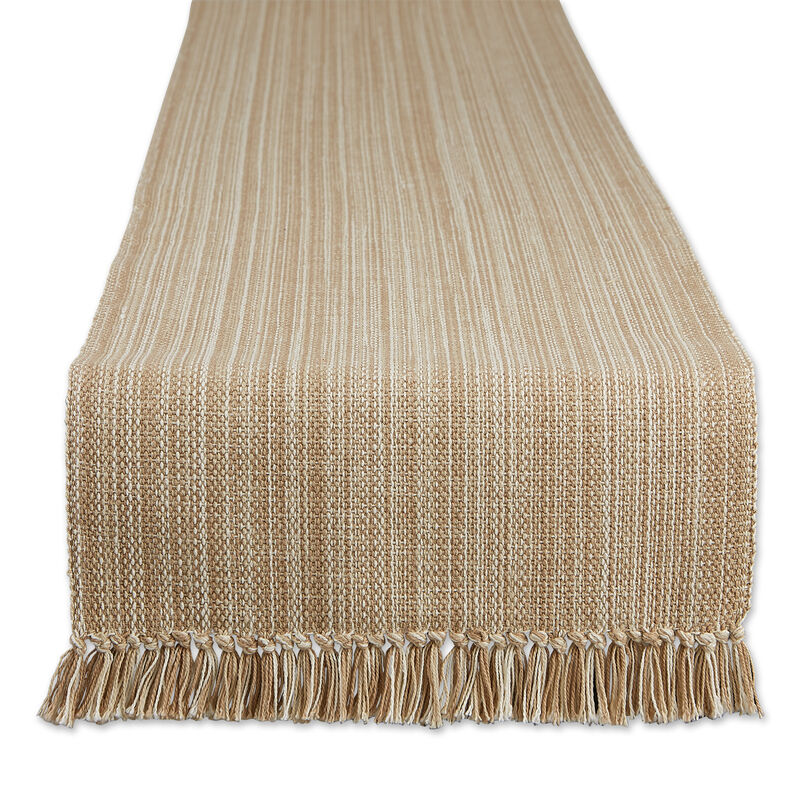 108" Variegated Beige Table Runner