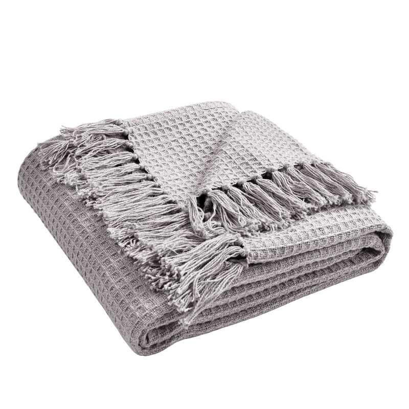 Waffle Cotton Knit Throw