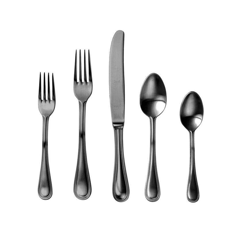 Perla 20-Piece Flatware in Set Ice Black Gold