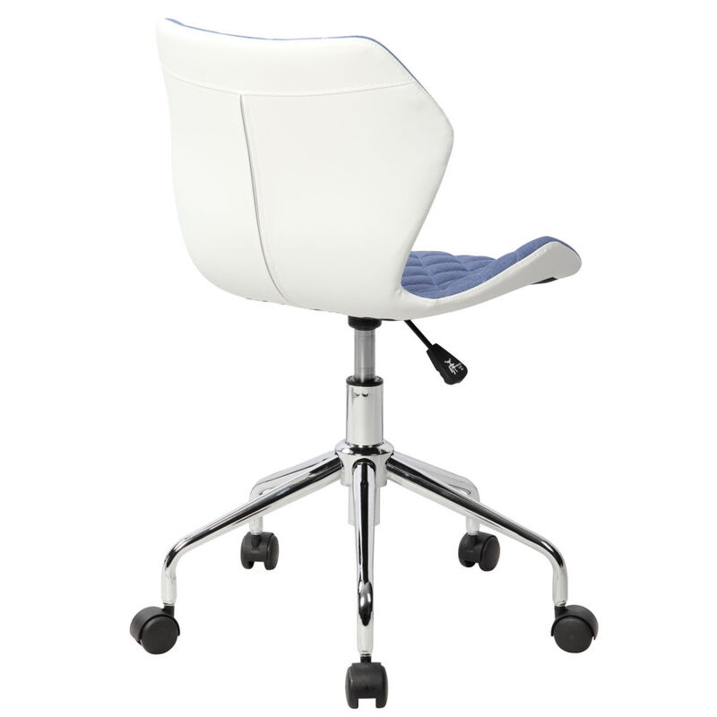 Modern Height Adjustable Office Task Chair, Blue