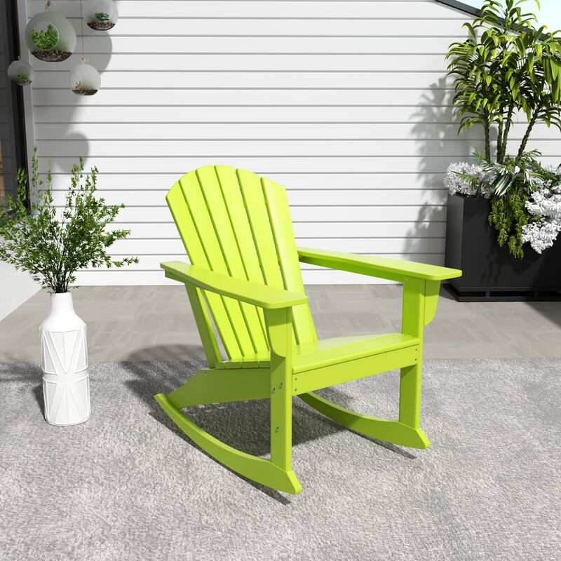 WestinTrends Outdoor Patio Adirondack Rocking Chair