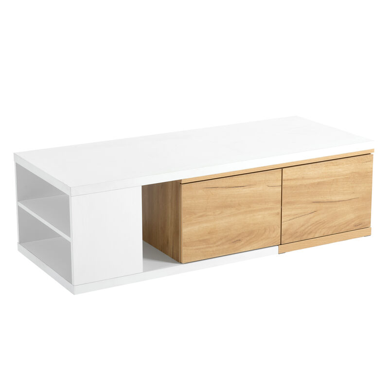 Merax Extendable Coffee Table with 2 Drawers