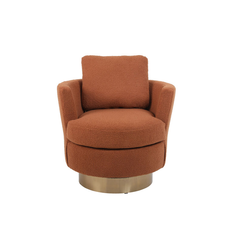 Swivel Barrel Chair for Living Room or Bedroom