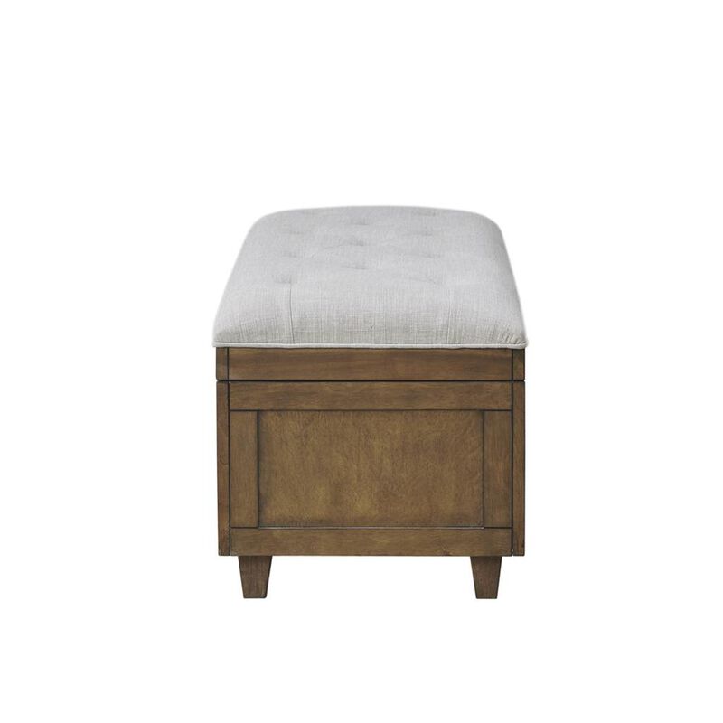 Belen Kox Wood and Upholstered Soft Close Storage Bench, Belen Kox