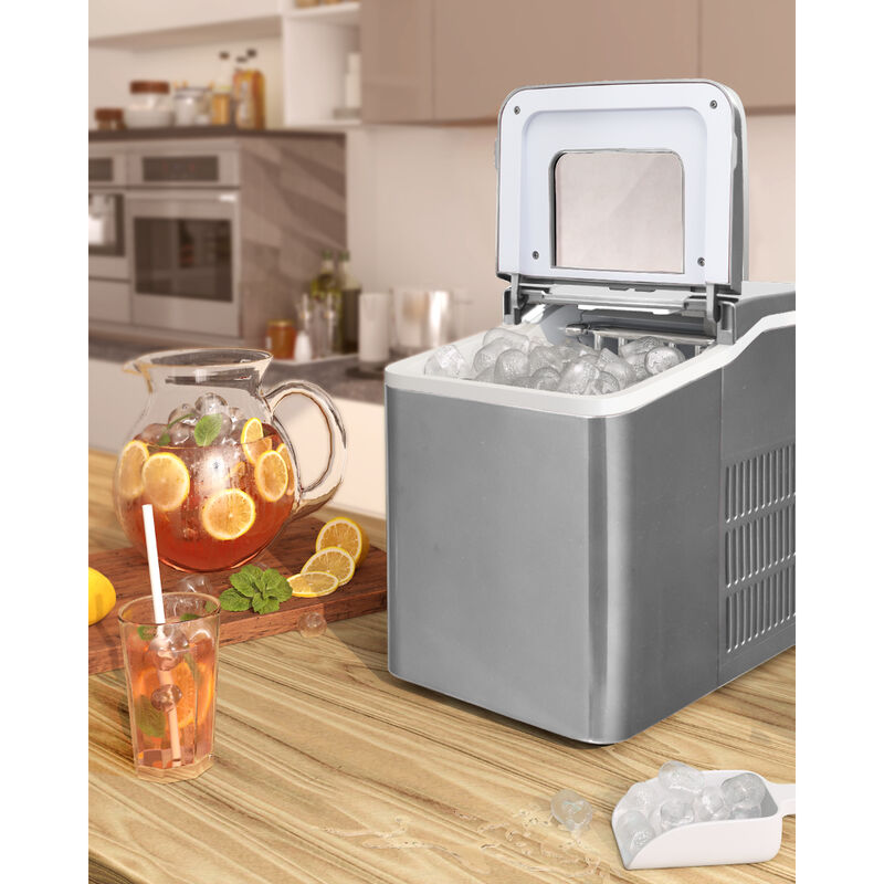 Portable Countertop Ice Maker Machine with Scoop