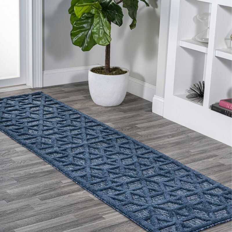 Talaia Neutral Geometric Indoor/Outdoor Area Rug