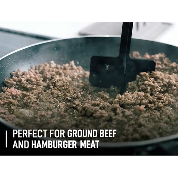 Premium Meat Masher, Ground Beef Masher, & Hamburger Chopper Utensil