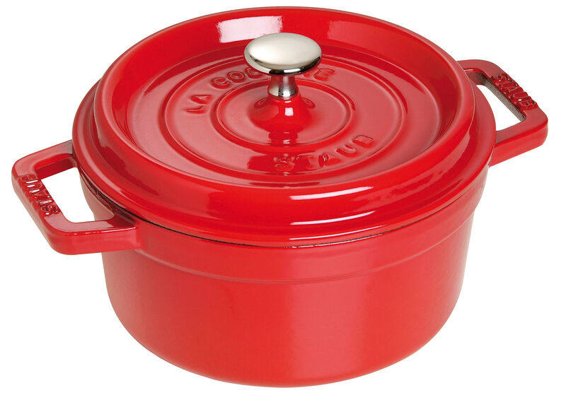 Staub Cast Iron 9-qt Round Cocotte - Dark Blue