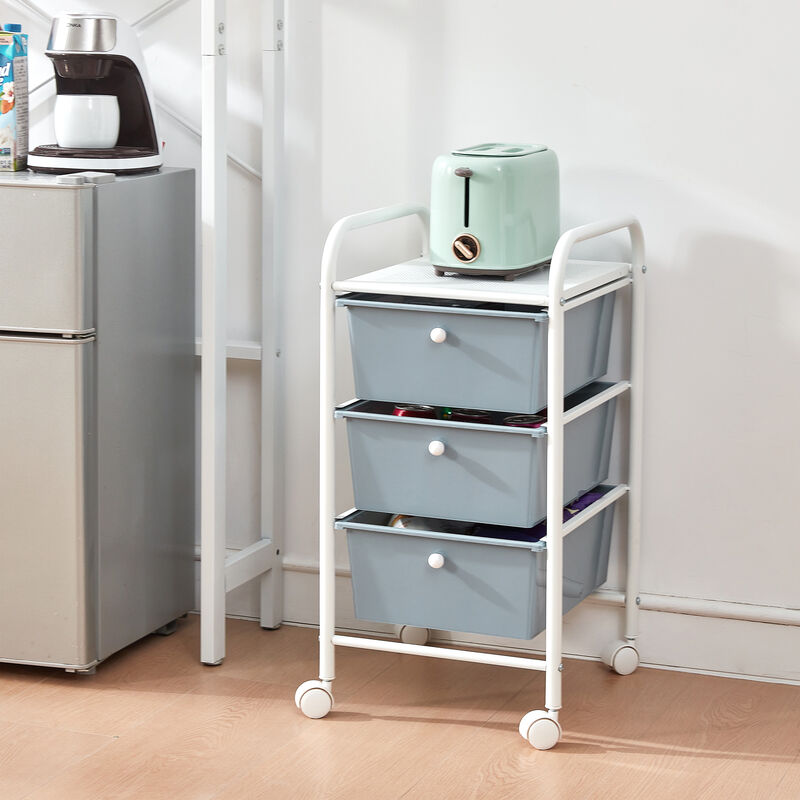 Suprima� Storage Carts - 3 Drawer Shelf