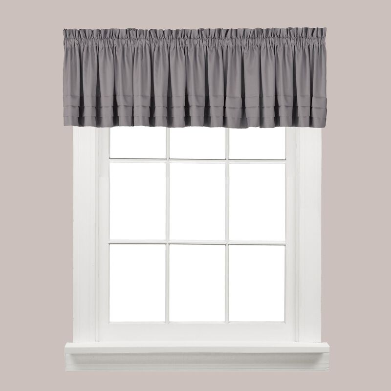 Saturday Knight Ltd Holden High Quality Stylish Soft And Clean Look Window Valance - 58x13", White