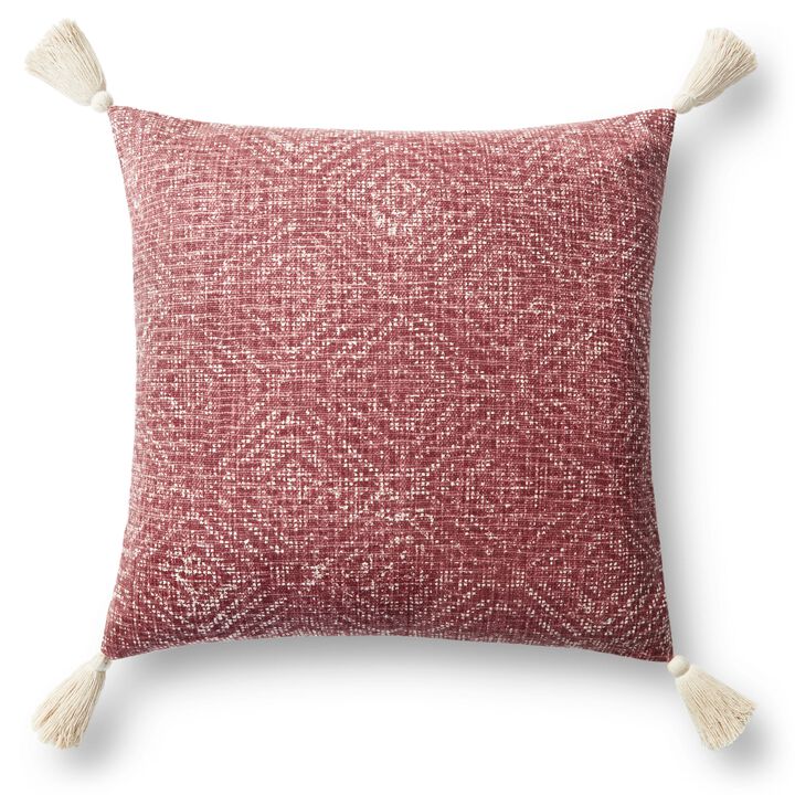 P0621 Red 22"x22" Poly Pillow