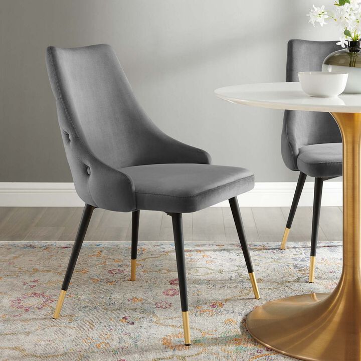 Adorn Tufted Performance Velvet Dining Side Chair-Benzara