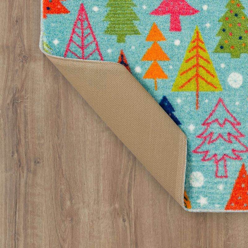 Prismatic Tree Scatter Bath and Kitchen Mat Collection