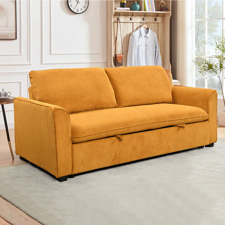 MONDAWE Mondern 3 in 1 Convertible Sleeper Sofa Bed with Reclining Backrest,Small Love Seat Lounge Sofa with Pullout Bed