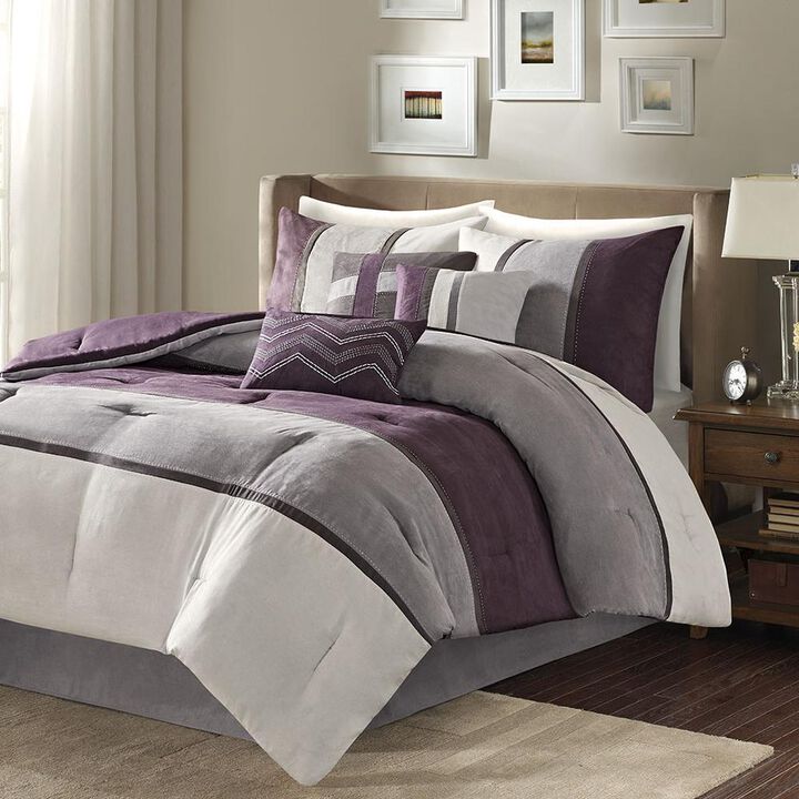 Belen Kox 7-Piece Polyester Faux Suede Comforter Set, Belen Kox