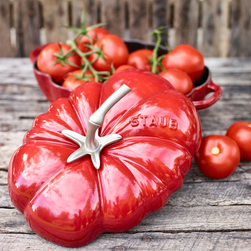 Staub Cast Iron 3-qt Tomato Cocotte - Grenadine