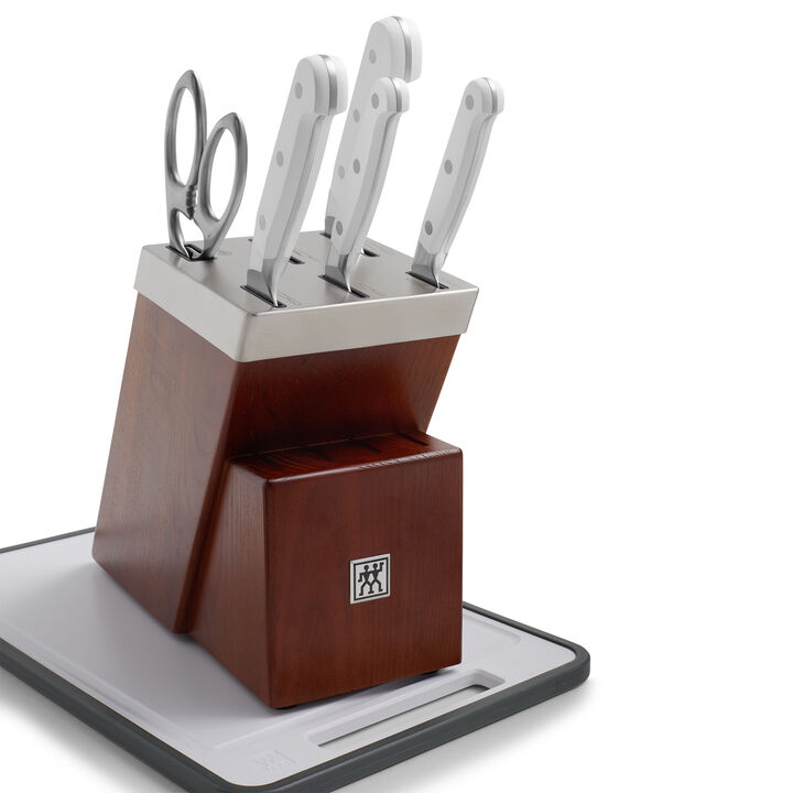 ZWILLING Pro Le Blanc 7-pc Self-Sharpening Knife Block Set