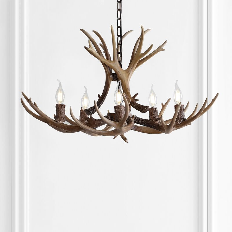 Eldora Adjustable Resin Antler LED Chandelier