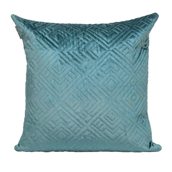 20" Blue Cottonl Throw Pillow