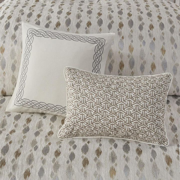 Belen Kox Taupe/Gold Chic Comforter Set, Belen Kox