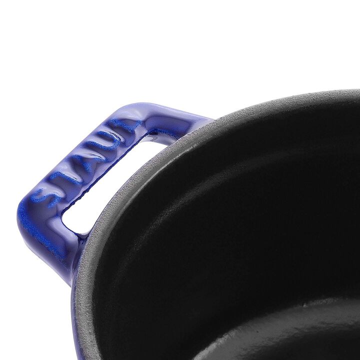 Staub Cast Iron 0.25-qt Mini Round Cocotte - Dark Blue